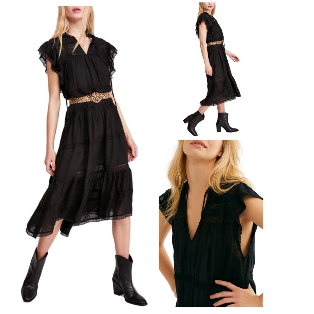 Free People Midnight Midi Dress - Picture 1 of 7